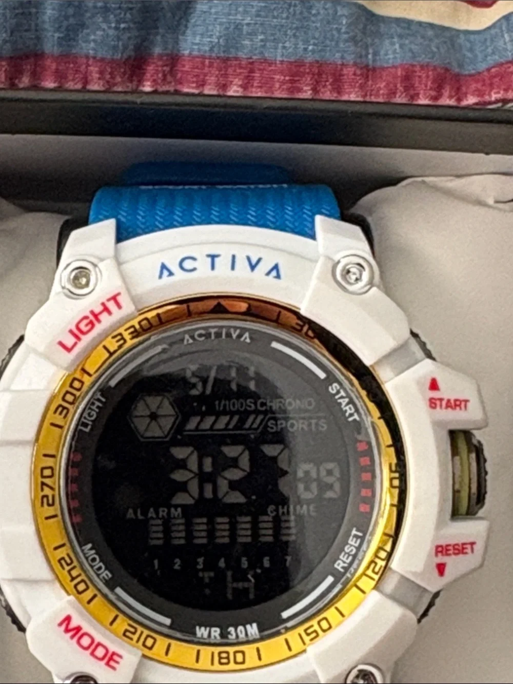New Activa X Invicta Digital Men's Watch 56mm White/Blue ACW8020-009 Invicta